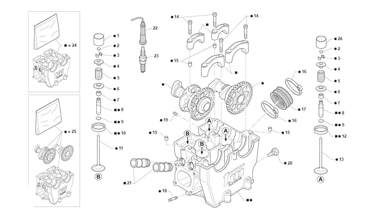 4T 450 FI FT 2017 - MOTOR - CABEZA DEL MOTOR